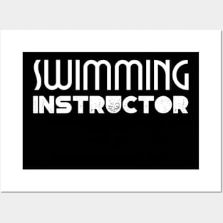 Swimming instructor, swimming learning, swim teacher v2 Posters and Art